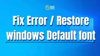 How to restore default fonts in Windows 10?