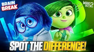 Inside Out Spot The Difference | Inside Out Brain Break | Just Dance | Games For Kids | GoNoodle