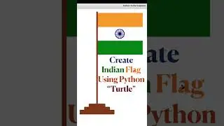 Draw Indian flag in #python? #pythonprogramming #codinglife #indianflag