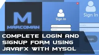 JavaFX Application with MYSQL - Complete Login and Signup Form with MYSQL Database in Java Netbeans