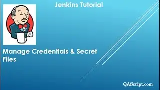 Jenkins Tutorial - Manage Credentials in a Pipeline