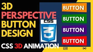 CSS 3D BUTTON Design - CSS Animation Button Design Tutorial - HTML - CSS - FreeWebsiteCode