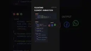 Floating social media icons using HTML and CSS!