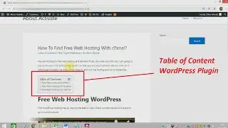 How To Add Table of Contents On WordPress | Easy Table of Contents