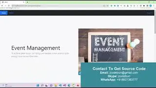 Event Management Project in java using JSP, Servlet and MYSQL