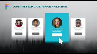 Figma Depth of field Card Hover Animation | Image Zoom on Hover Animation