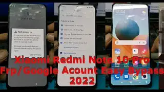 XIAOMI REDMI NOTE 10 Pro Frp/Google Account Bypass Android 11