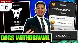 DOGS Airdrop Claim NOW | Hamster Kombat Withdrawal New Update | DOGS Coin Sell Kaise Kare Tonkeeper