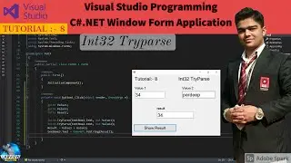 C# Tutorial | Tutorial 8 int32 tryparse in C# | C#.NET Tutorial | C# Programming | C#