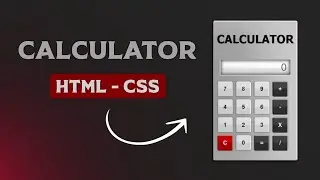 How to make a Calculator using HTML CSS | Ashutosh Python