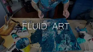 Картина акриловыми красками Fluid Art | Жидкий акрил