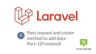 Laravel Post request to add data using Bootstrap Form Part -1 (Frontend)