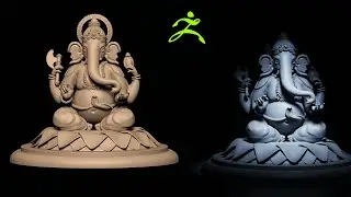 Sculpting Tutorial ZBrush - Sri Ganesh / Ganesha / Ganapathi Hindu God