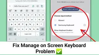 How to fix on screen keyboard problem 2024 | manage on screen keyboard problem solved 2024