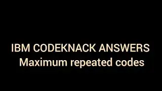 IBM CODING ASSESSMENT QUESTIONS 2024