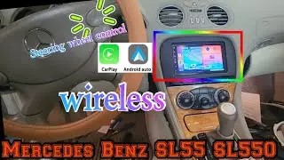 03-08 Mercedes Benz SL55 SL550 How to remove radio bypass amplifier Carplay Android Auto wireless