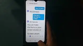 samsung A13 screen zoom setting, how to use screen zoom, increase screen zoom
