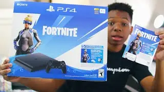 PS4 Neo Versa Bundle Unboxing & Giveaway Code (Fortnite Battle Royale)