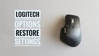Logitech Options // Restore Your Settings!