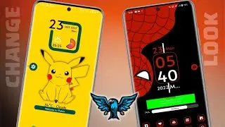 ⚡How To Change Style & Look of Any Android Phone | Pokemon & Spiderman Home Screen Setup