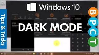 Windows 10- Enable Dark Mode (Build 14316)