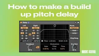 Build up pitch delay in Ableton Live