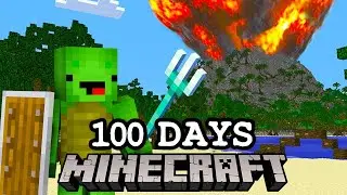 100 Días en una Isla Volcánica en Minecraft