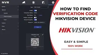 How To Find Hikvision Device Verification Code