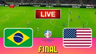 BRAZIL vs USA - Final Copa America 2024 | Full Match All Goals | Live Football Match