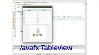 Javafx tableview bind data Example