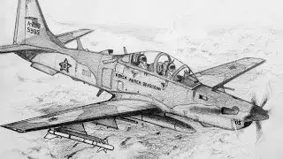 How to Draw an EMB-314 Super Tucano