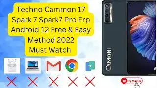 All Andoid 12 Tecno Mobile Frp Bypass Free Comon 17,18,19,19 neo,Spark 9,7pro,Pop 5.5 Lte All Model