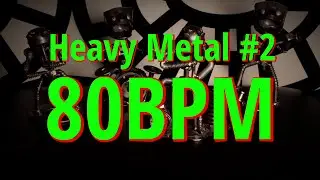 80 BPM - Heavy Metal #2 - 4/4 Drum Beat - Drum Track - Merry Christmas 🎄