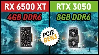 RX 6500 XT vs RTX 3050 in 16 Games (PCI-E Gen 3 System)