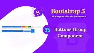 Bootstrap 5 button group component.