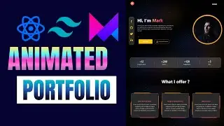 Animated Portfolio Website Using React, Framer Motion, Three js, Tailwind, Vite(Step-by-Step Guide!)