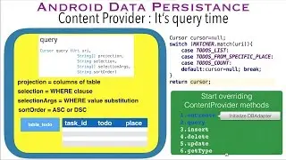 Content Provider : It's query time - Android Data Persistence Tutorial - Part 13