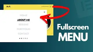 How to make Full Width Menu in WordPress with Elementor | Elementor Full Screen Menu Tutorial