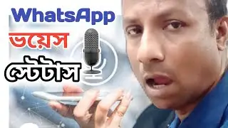 How To Share WhatsApp Voice Notes On Status | WhatsApp ভয়েস  স্টেটাসস  New Update