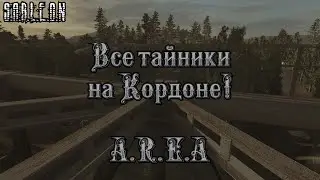 ВСЕ ТАЙНИКИ В STALKER A.R.E.A.,  ANOMALY  НА КОРДОНЕ