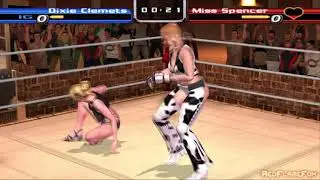 MISS SPENCER vs DIXIE CLEMENTS - Rumble Roses [PCSX2]