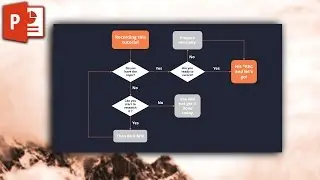 Design and animate a flow chart in PowerPoint - How to create a flow chart ✔