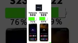 Samsung Galaxy S23 vs. S22 Battery Test🔋Full video on my channel 🤙🏼