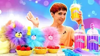 Маша Капуки играет в дочки матери с Cotton Candy Candykins – Веселые видео про игрушки для детей