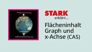 Flächeninhalt zwischen Graph und x-Achse mit dem Taschenrechner (CAS) bestimmen | STARK erklärt