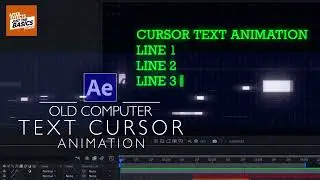 Blinking text cursor animation | After Effects tutorial