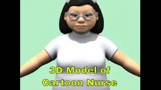 3D Model of Fat Cartoon Nurse Review