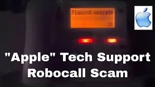 "Apple" tech support scam robocall - security breach on iCloud account