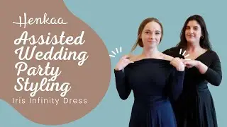 How to Help Your Bridesmaids Style a Long Sleeved Convertible Infinity Dress IRIS HENKAA #shorts