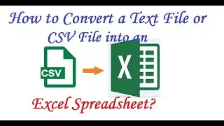 CSV to Excel | Text to Excel | How to Convert Text or Comma Separated Value File into Excel | RK